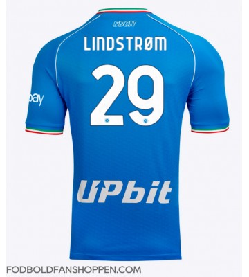 SSC Napoli Jesper Lindstrom #29 Hjemmebanetrøje 2023-24 Kortærmet